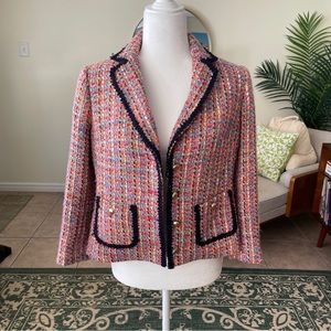 Talbots Rainbow Tweed Blazer